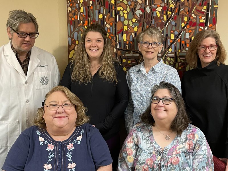 North Country Community Mental Health ACT Team. Left to right, back row: Dr. John Gherman, Kelsey Fettig, Amy Carey, Laura Tanton. Front Row: Carla Miller, Dee Whittaker.