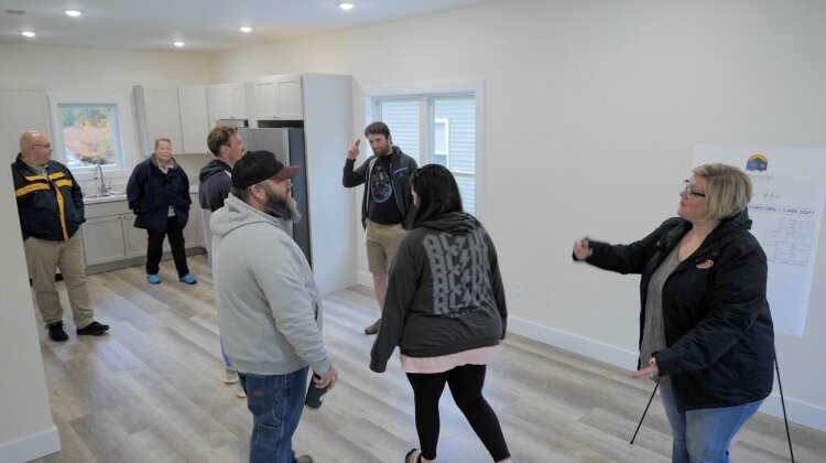The Robinson Landing Black Party included a tour of a new home in the Grand Haven neighborhood.
