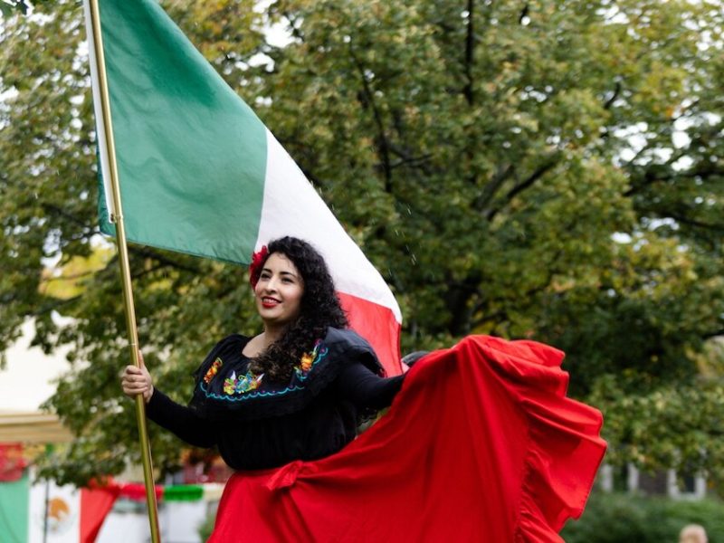 A flag ceremony is the highlight of the Grand Haven Hispanic Heritage Fiesta.
