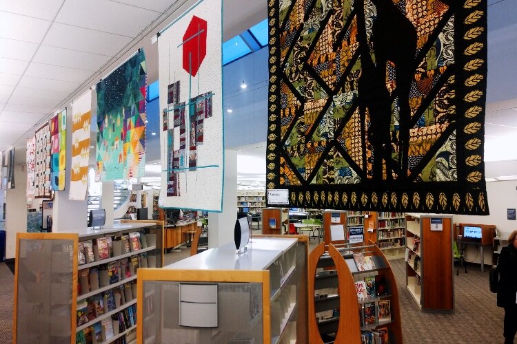 Herrick District Library in Holland is displaying quilts during March for quilting month.