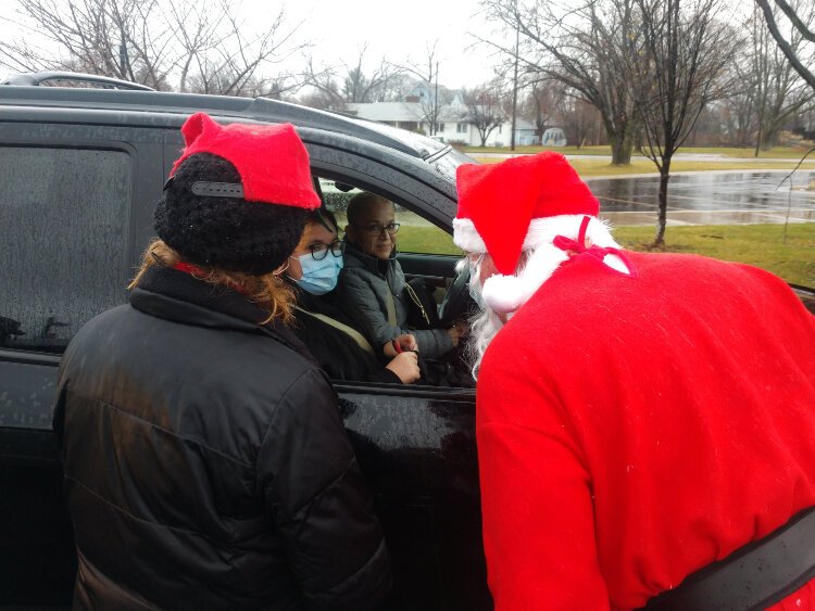 Hope College's TRIO Upward Bound students received a special holiday treat from their mentors — and Santa — on Saturday, Dec. 12, 2020.