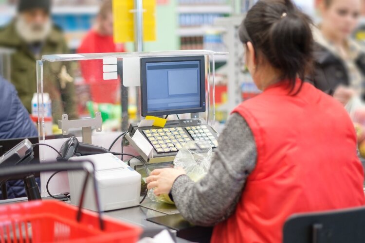 Retailers are hiring more cashiers and other workers to keep up with demand during the pandemic.