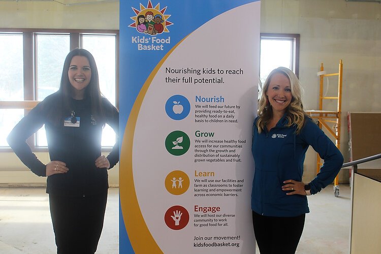 ampaign co-chairs: Kids' Food Basket CEO Bridget Clark Whitney and Chief Operating Officer, Afton DeVos. Photograph by Bev Berens