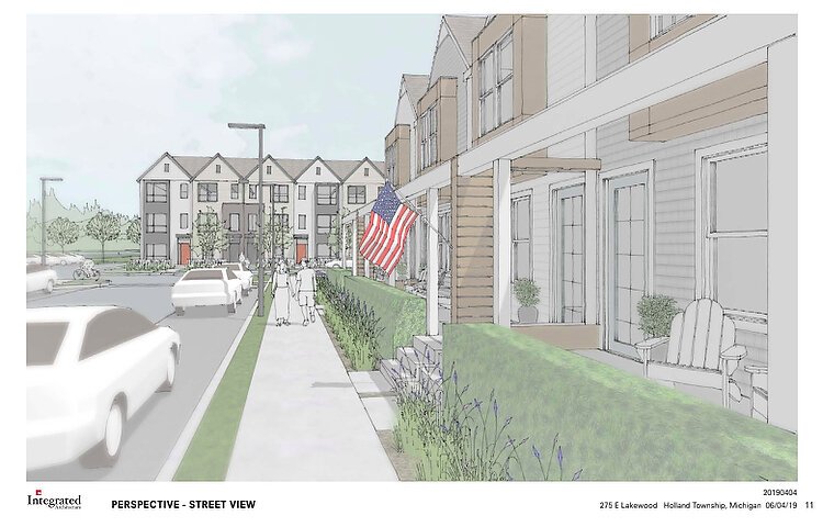 Up to a 180-unit development is planned for Lakewood Boulevard west of U.S. 31 in Holland Township. The units are being targeted for people earning between 60% and 120% of average area median income. (Courtesy/Housing Next)