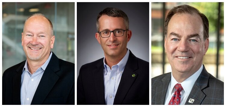 Bret Docter, Kevin Costello, and John Burmeister