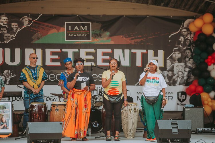 The Juneteenth Freedom Festival includes musical performances.
