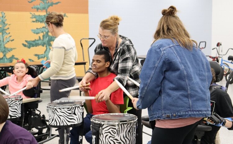 Darla Maltby has worked with student, DJ Betzner, for over eight years.