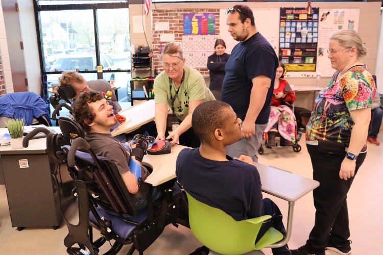 Darla Maltby is retiring from the Allegan Area ESA, where she has worked as a paraprofessional supporting students with severe multiple impairments.