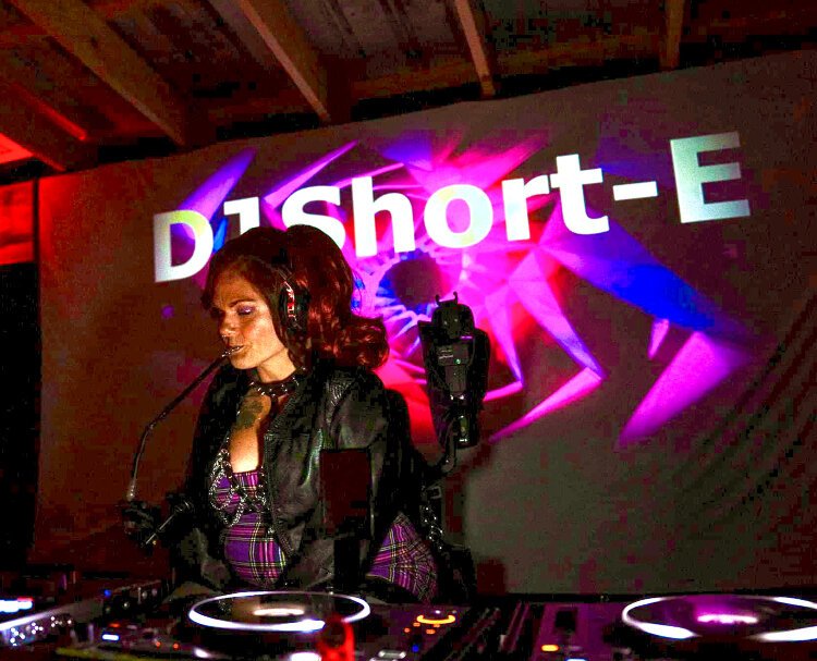 Rynita McGuire is known as DJ Short-e — the only one who can DJ and spin records with their mouth.