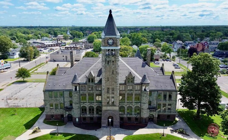 Built in the 1890s with a gift from philanthropist Charles Hackley, the 55,000-square-foot sandstone building has stood as a testament to Muskegon’s rich history and architectural heritage. 