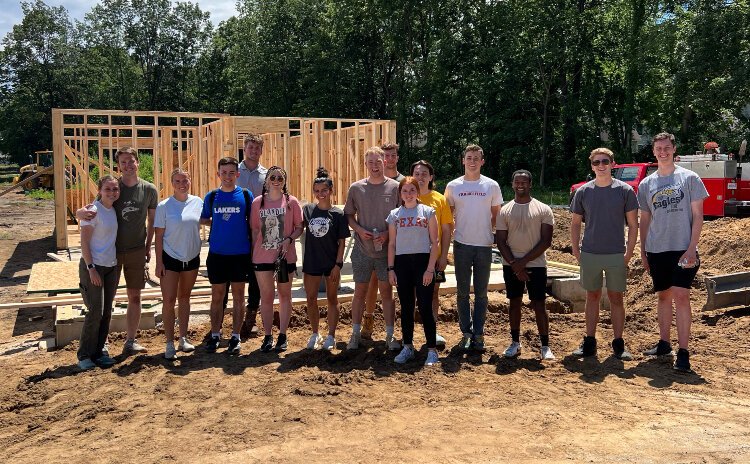 Gentex internships include community events such as volunteering with Habitat for Humanity.
