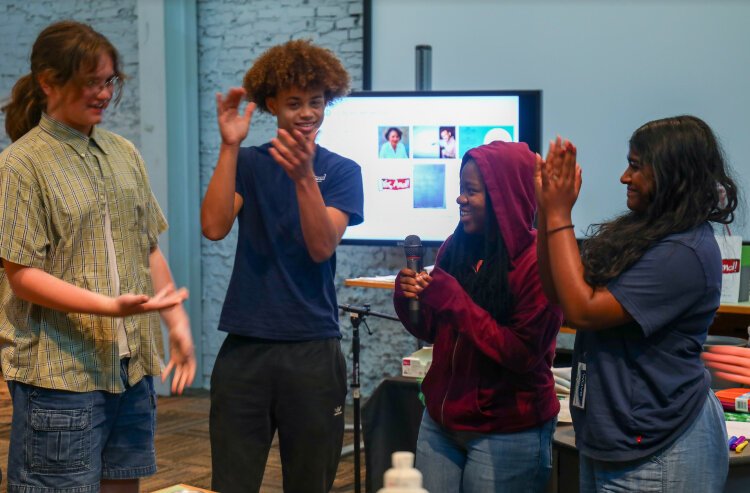 This year’s Wege High School Collaborative Studio group was the biggest the program has had. It will be back next summer for its fifth year.