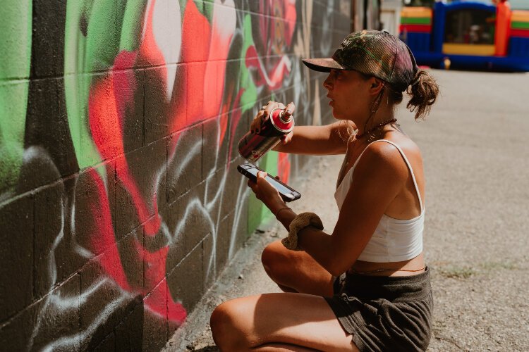 Muralists painted five new pieces of art during the 2023 Tulip City Walls Mural Festival.