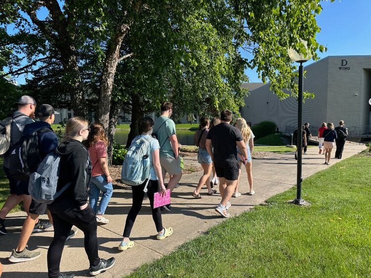 Early Middle College visit the Lake Michigan College campus before beginning the program.