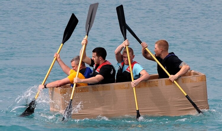 The Coast Guard Festival includes concerts and various other activities, including the popular cardboard boat race. The festival takes place July 26 through Aug. 4 at various locations throughout Grand Haven.