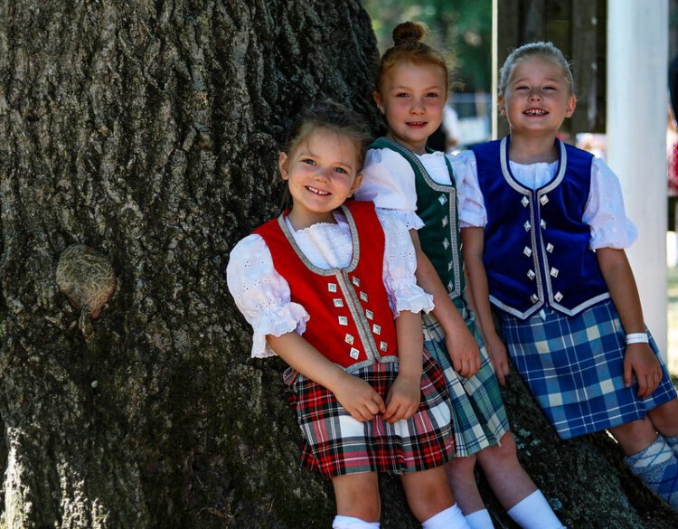  Scottish Dancers await their turn to dance during the 2023 Holland Celtic Festival.