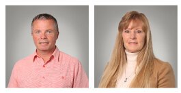 Peter Haines (left) and Cindy Moe have joined the Grand Haven Area Community Foundation board.