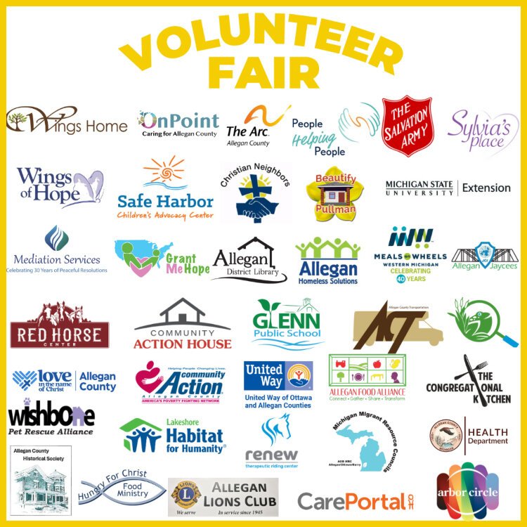 The Allegan County Community Foundation Volunteer Fair will feature 37 nonprofits.
