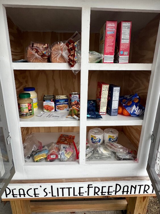 Little free pantries allow neighbors to drop off everything from nonperishable food to toiletries to books, and makes them available 24 hours a day to anyone who might need something in that moment.