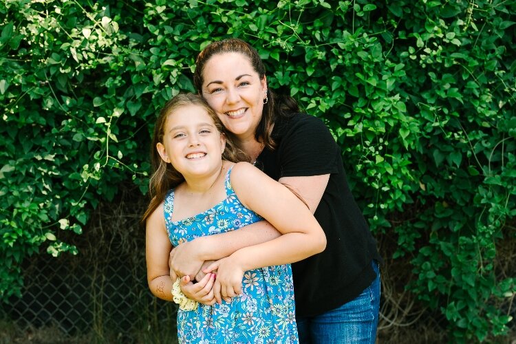 Andrea Martinez with her daughter. (Lakeshore Habitat)