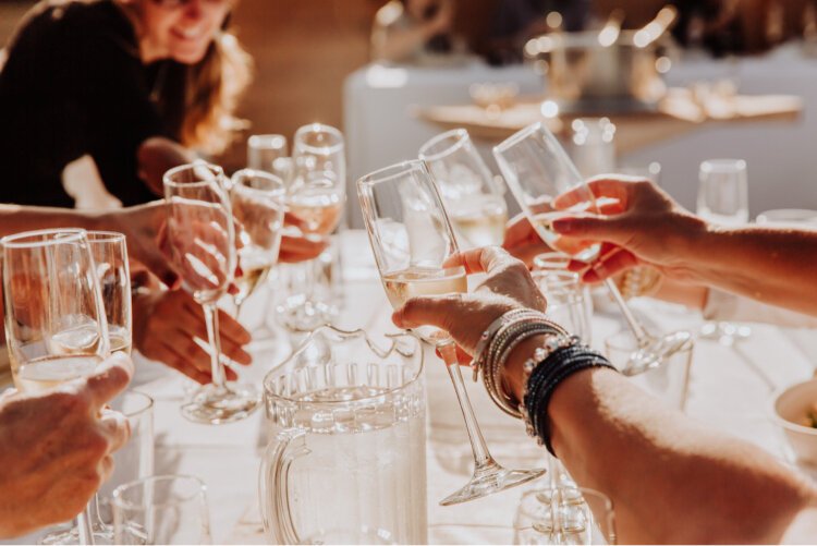 Ladies are welcome to enjoy dinner at the Champagne Club Garden Party, from 5:30–7:30 p.m. Aug. 2.