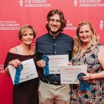 Sweet Temptations ice cream took home two blue ribbons from the annual North American Ice Cream Association’s annual convention.