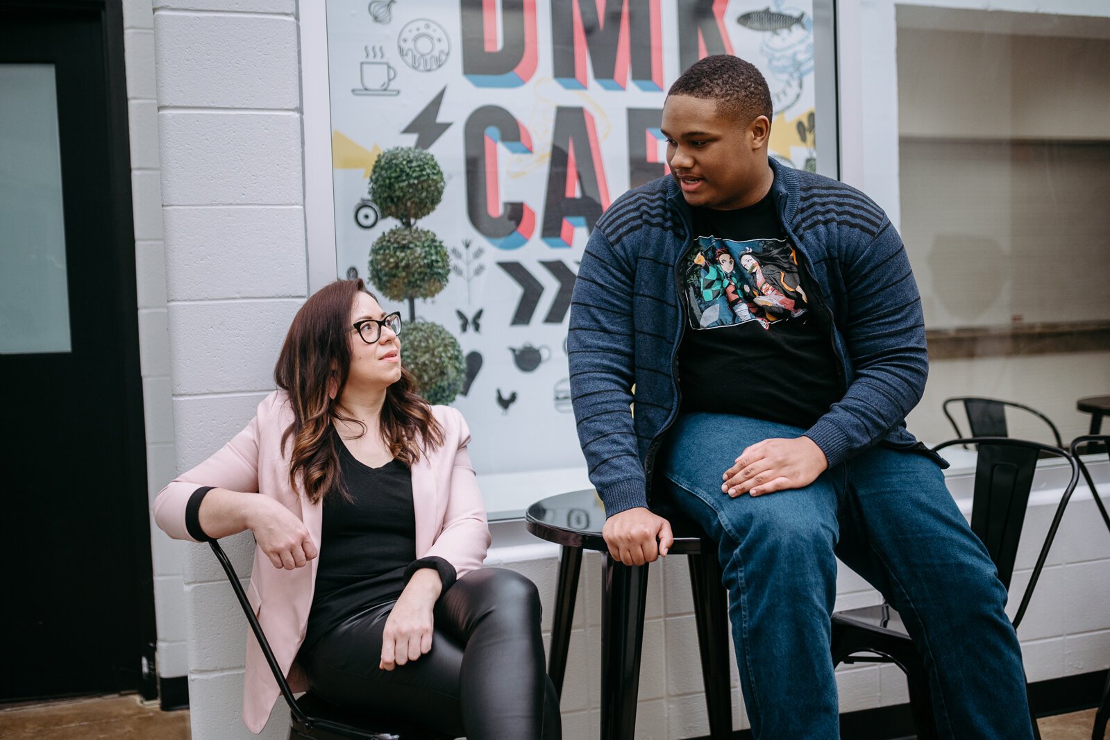 Dr. Tiffany Abrego and Jeremiah Green.