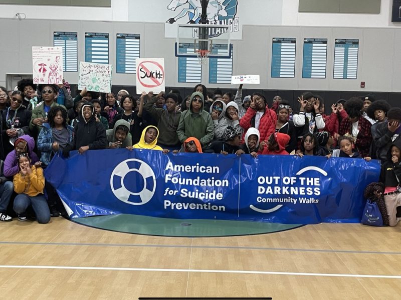 More than 500 students, staff, teachers, and volunteers participated in a Mental Health Fair and Walk at Detroit’s University Prep Art & Design Middle High School in October.