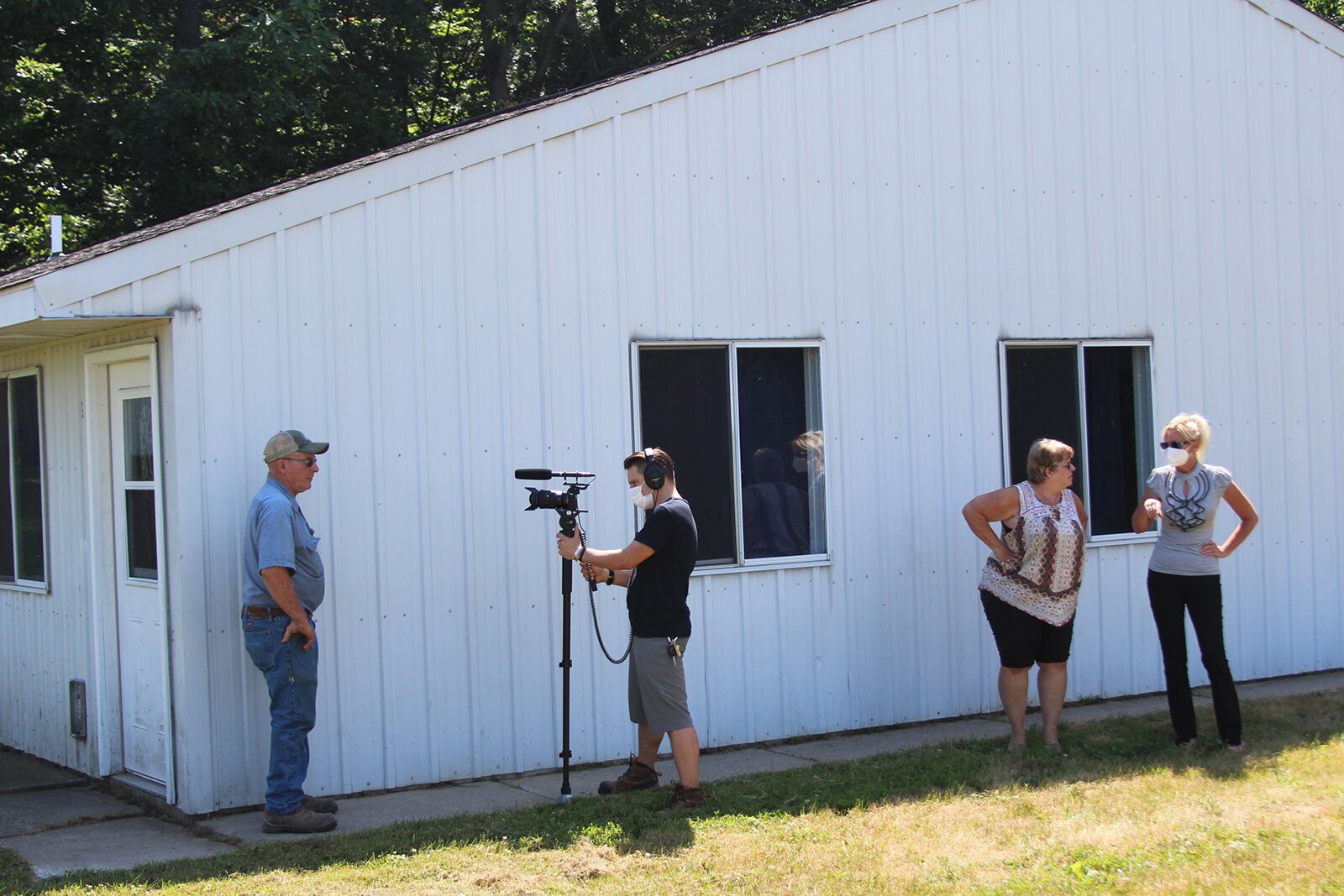 Belle Harvest farmer Tom Heffron is interviewed about COVID-19 safety in migrant housing.